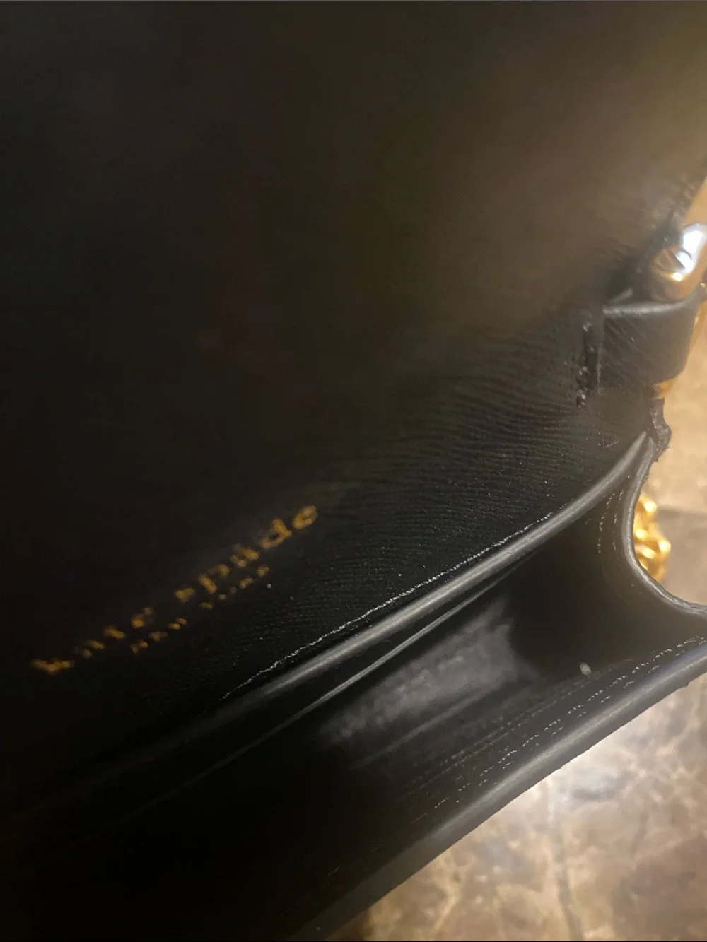 kate spade Black Mini Pearl-Handle Crossbody. The box is included.